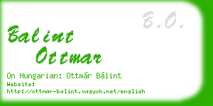 balint ottmar business card
